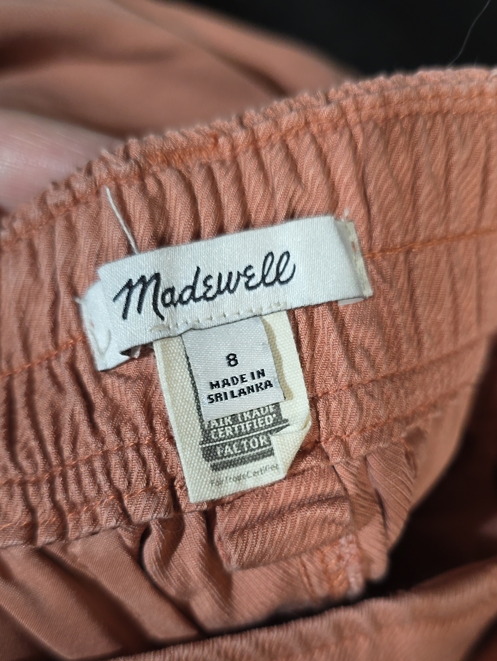 Madewell Neale Straight Leg Pant Drapeweave Dried Rise Size 8 - Picture 5 of 8